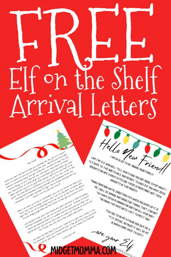 Elf on the Shelf Arrival Letter - Free Printable Elf On The Shelf Letter