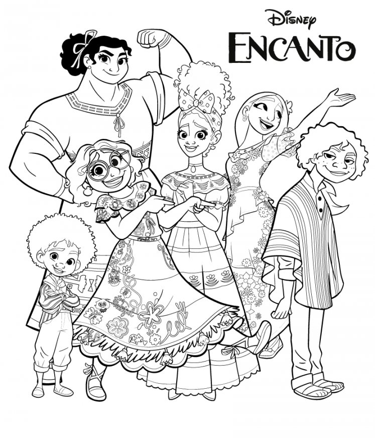 Encanto Coloring Pages - Coloring Pages For Kids And Adults - FREE Printables - Encanto Coloring Pages Free Printable