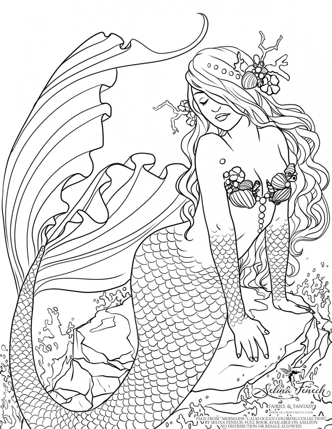 Enchanted Designs Fairy & Mermaid Blog: Free Mermaid Coloring Page  - FREE Printables - Mermaid Coloring Pages Printable Free