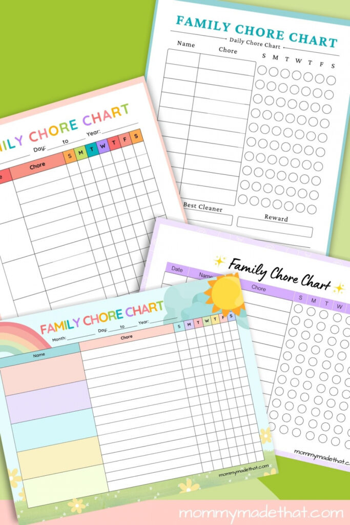 free printable family chore chart - FREE Printable HQ
