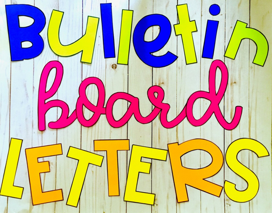 Fancying Up Your Bulletin Board Letters • Sweet Sensations - FREE Printables - Cut Out Free Printable Bulletin Board Letters Templates