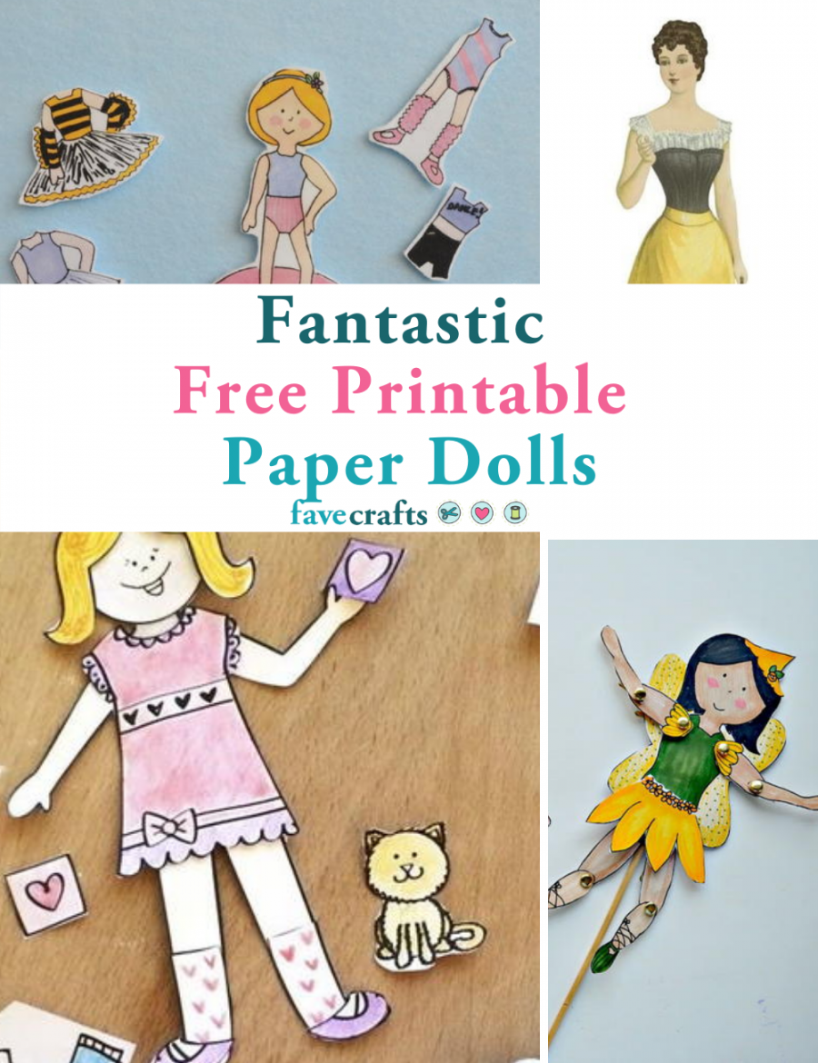 Fantastic Free Printable Paper Dolls  FaveCrafts - Printable Paper Dolls Free
