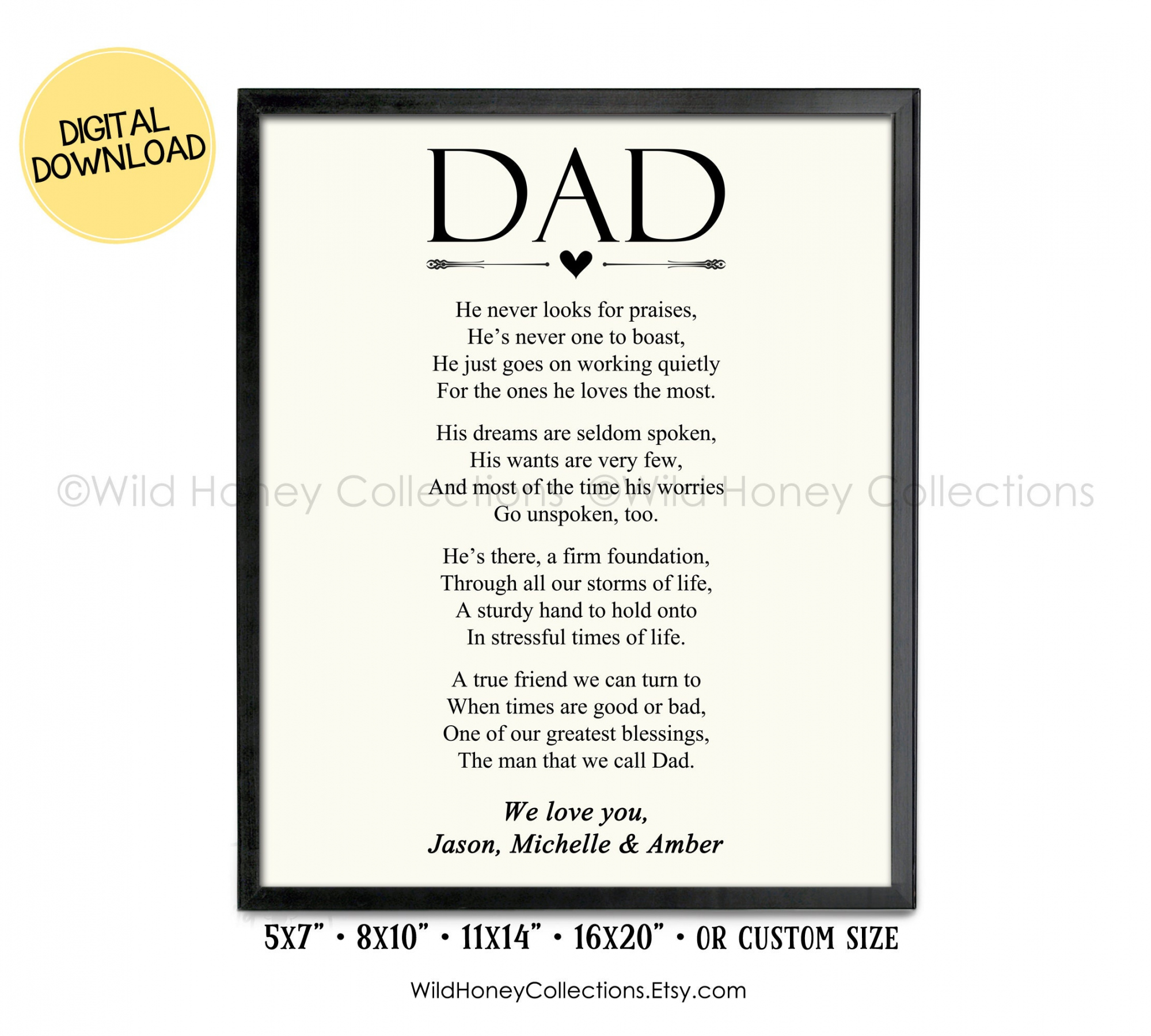 Father S Day Poem Template Father S Day Poem Template
