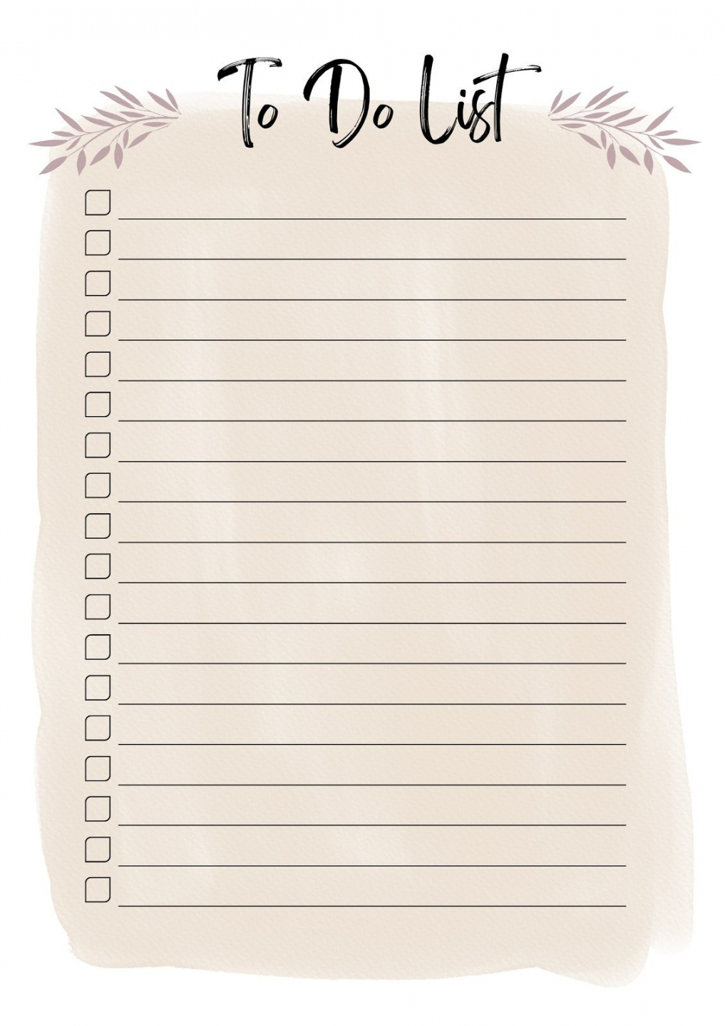 Free and customizable to do list templates - FREE Printables - Printable To Do List Free