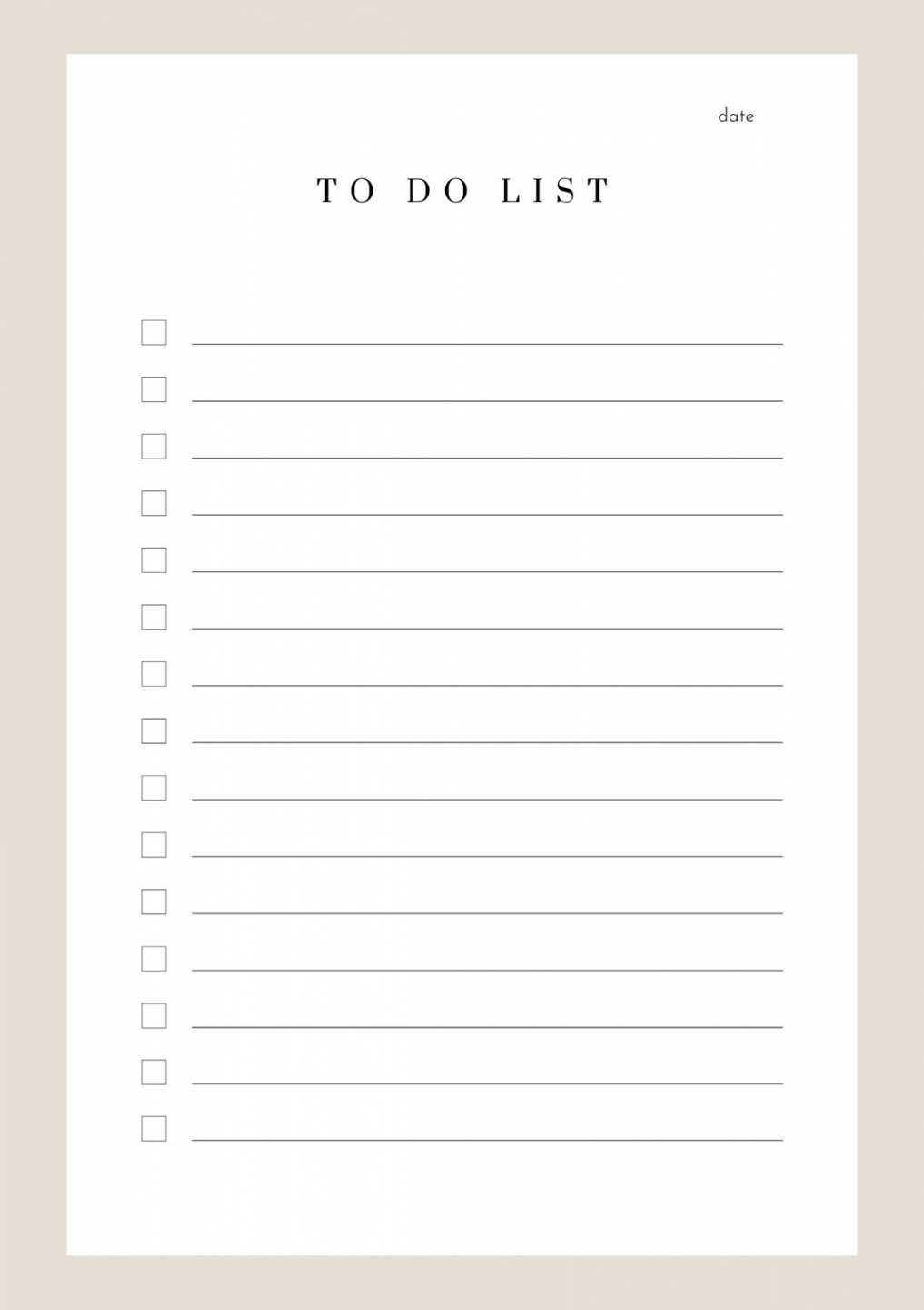 Free and customizable to do list templates - FREE Printables - Printable To Do List Free