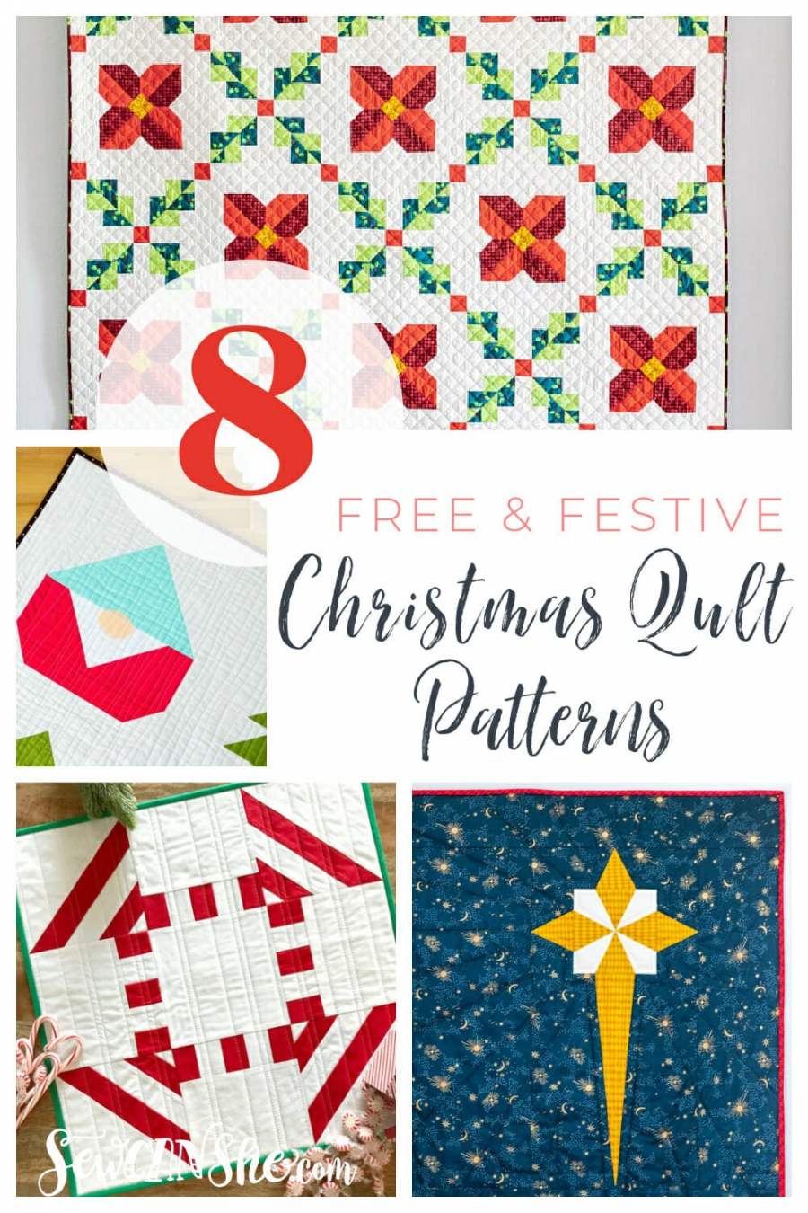 Free and Festive Christmas Quilt Patterns - FREE Printables - Free Printable Christmas Quilt Patterns Free