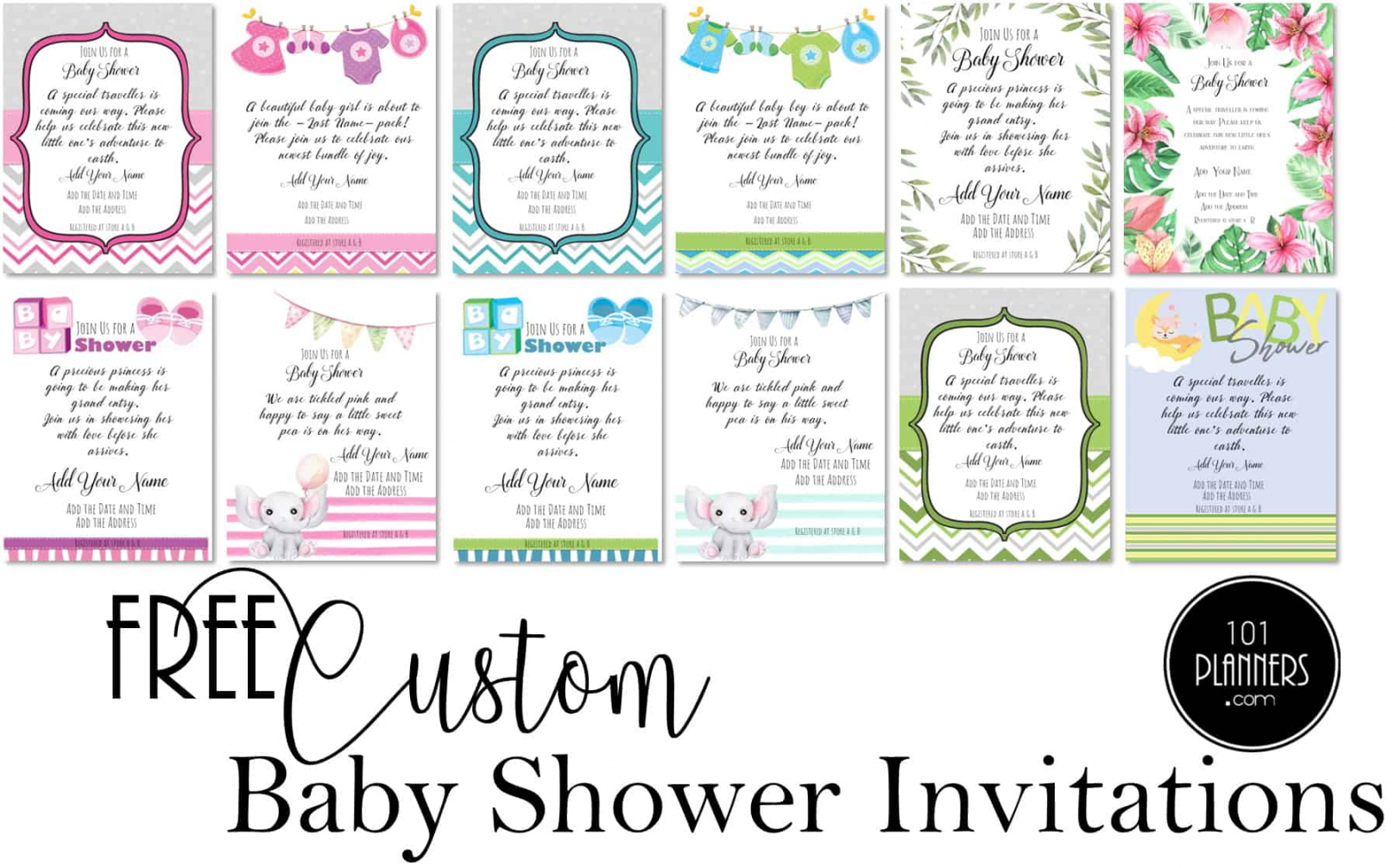 FREE Baby Shower Invitations  Customize Online & Print at Home - FREE Printables - Free Printable Baby Shower Invitations