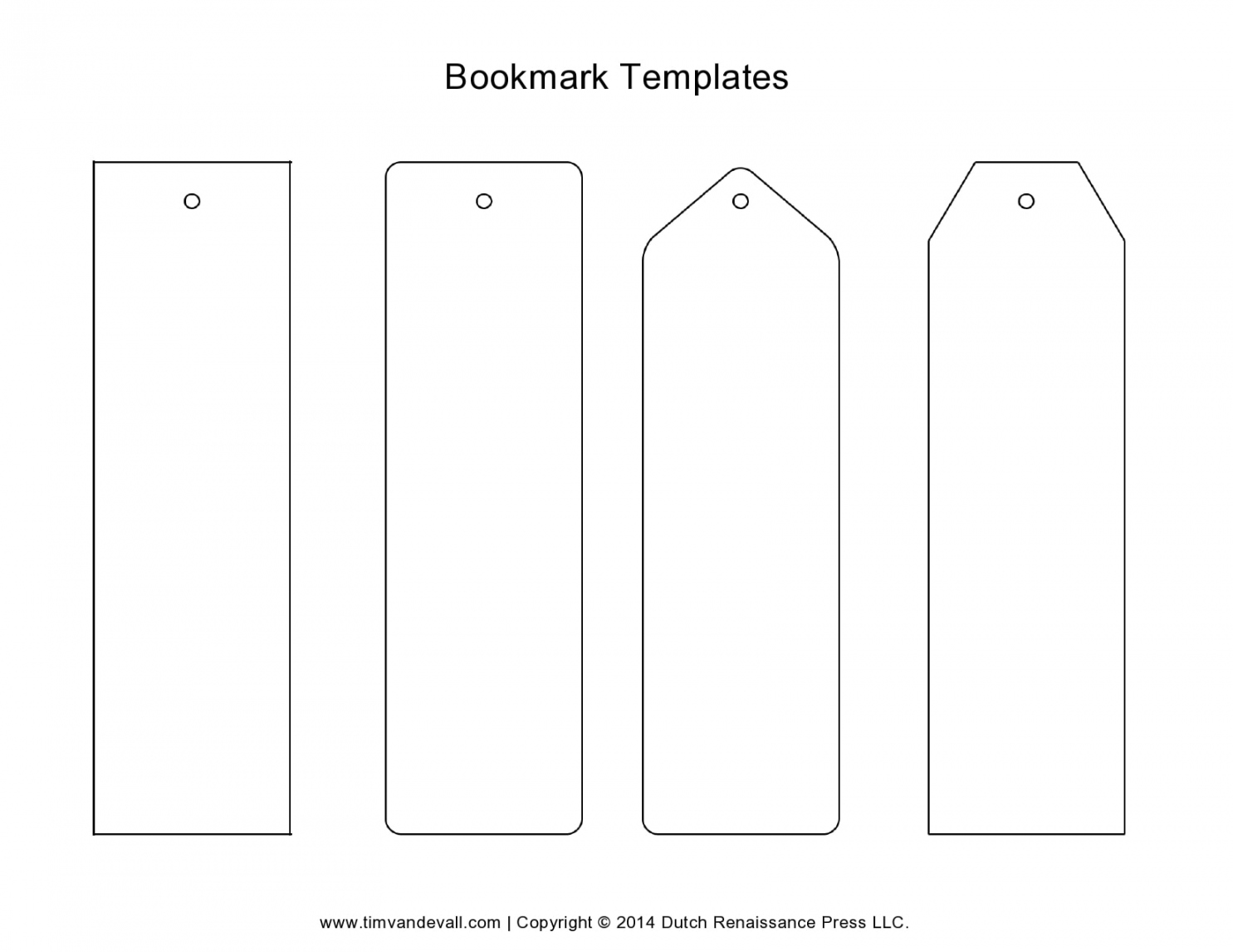 Free Bookmark Templates (Word, PDF) - TemplateArchive - FREE Printables - Free Printable Bookmark Template