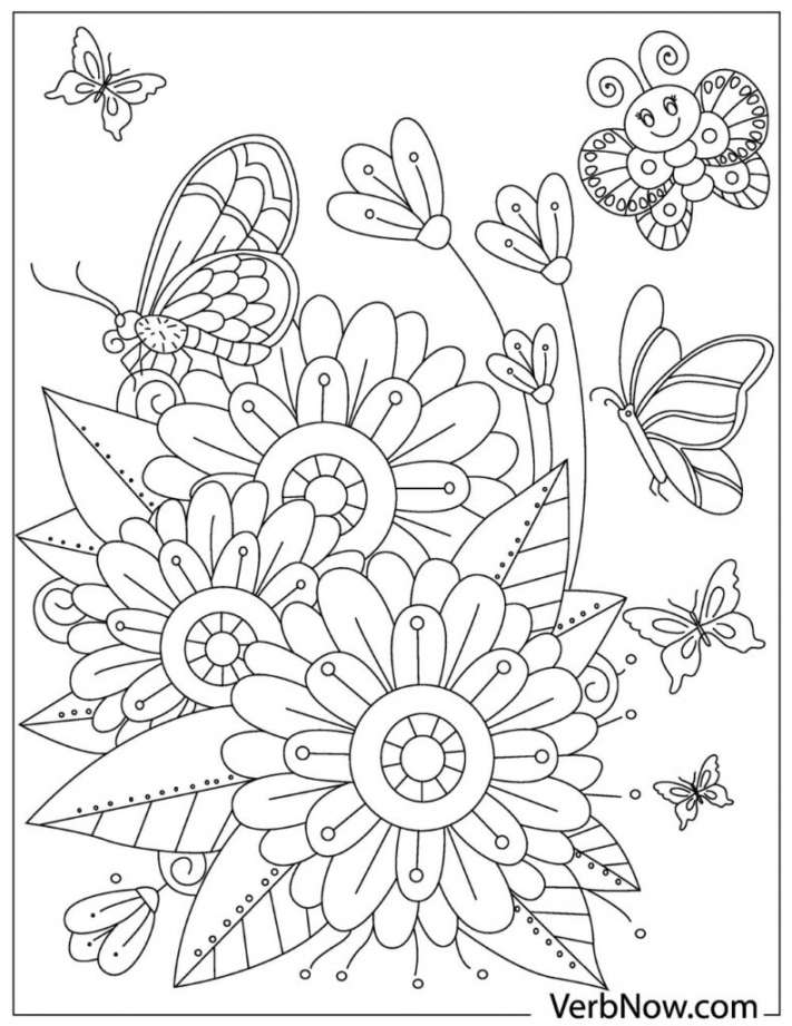 Free BUTTERFLY Coloring Pages Your Kids Will Love - VerbNow - FREE Printables - Free Printable Pictures Of Flowers And Butterflies