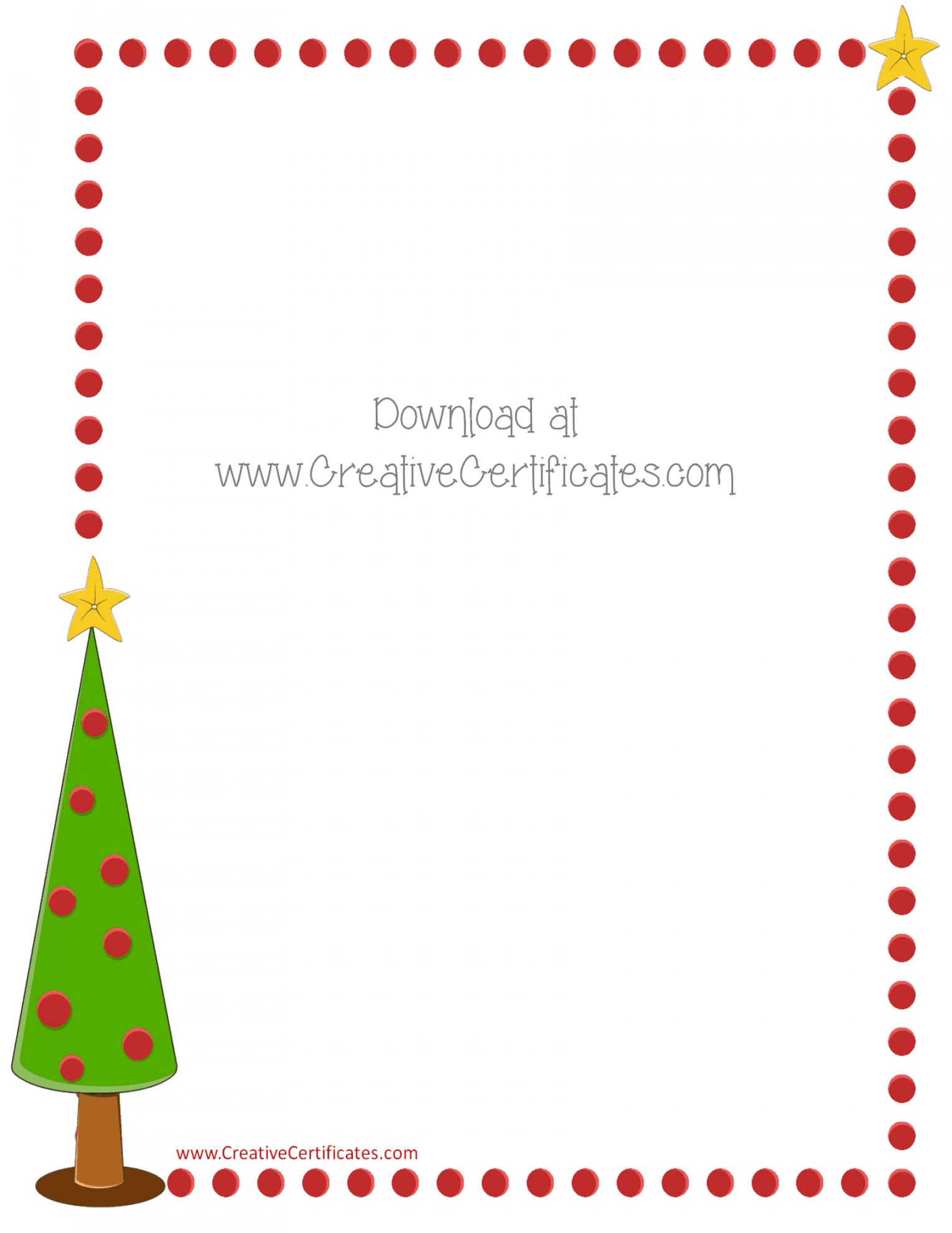 Free Christmas Border Templates - Customize Online then Download - FREE Printables - Free Printable Christmas Borders