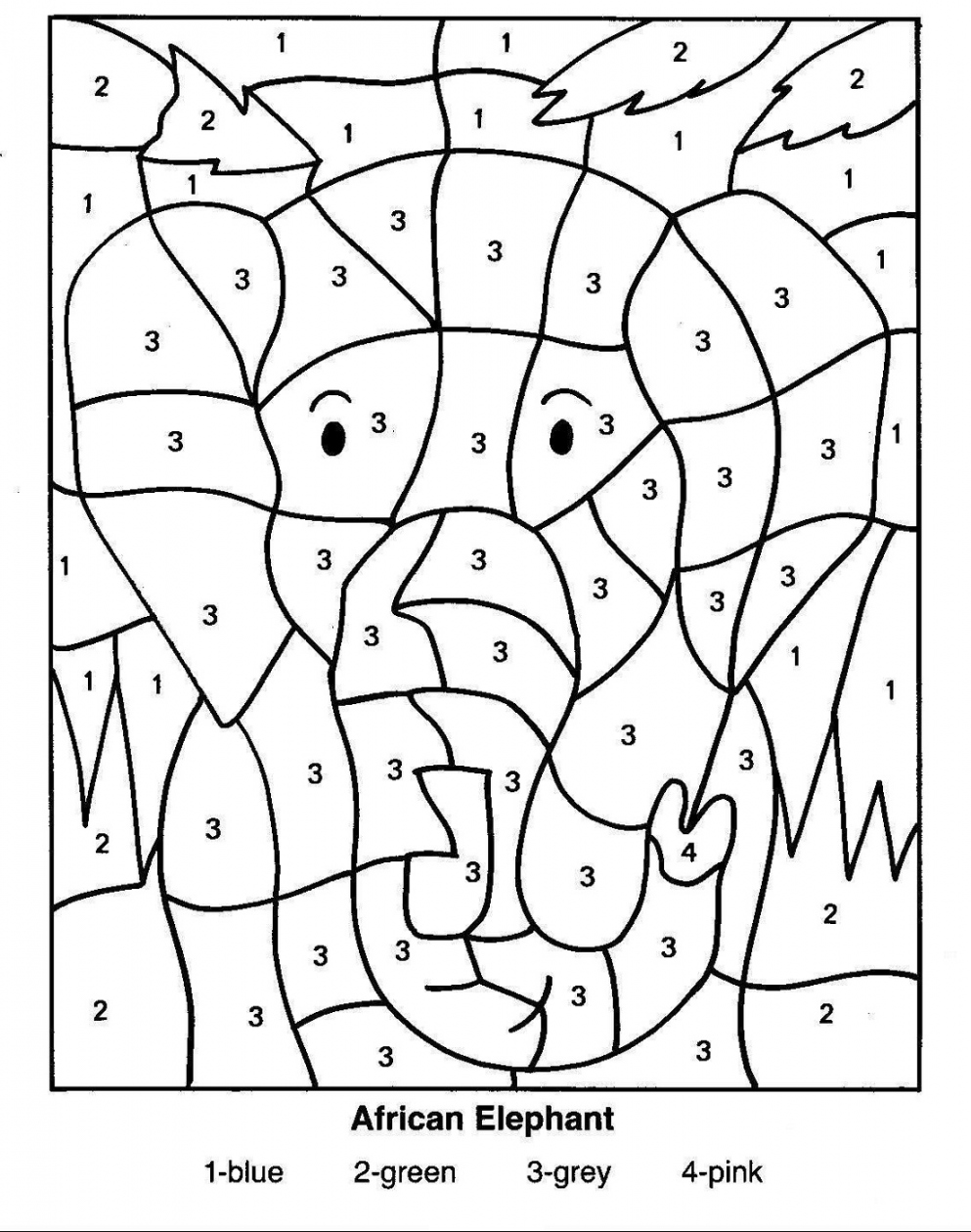 Free Color by Numbers Worksheets  Activity Shelter - FREE Printables - Free Printable Color By Number Worksheets