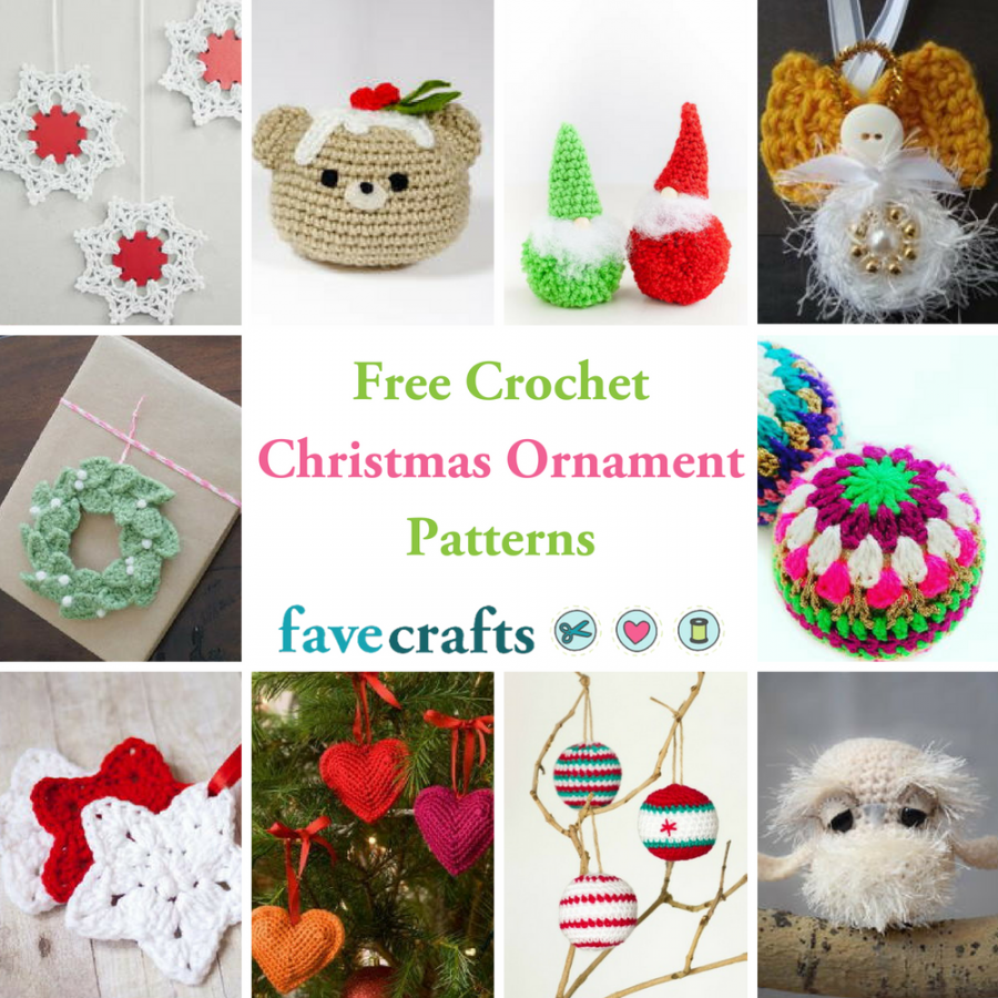 Free Crochet Christmas Ornament Patterns  FaveCrafts - Free Printable Crochet Christmas Ornament Patterns