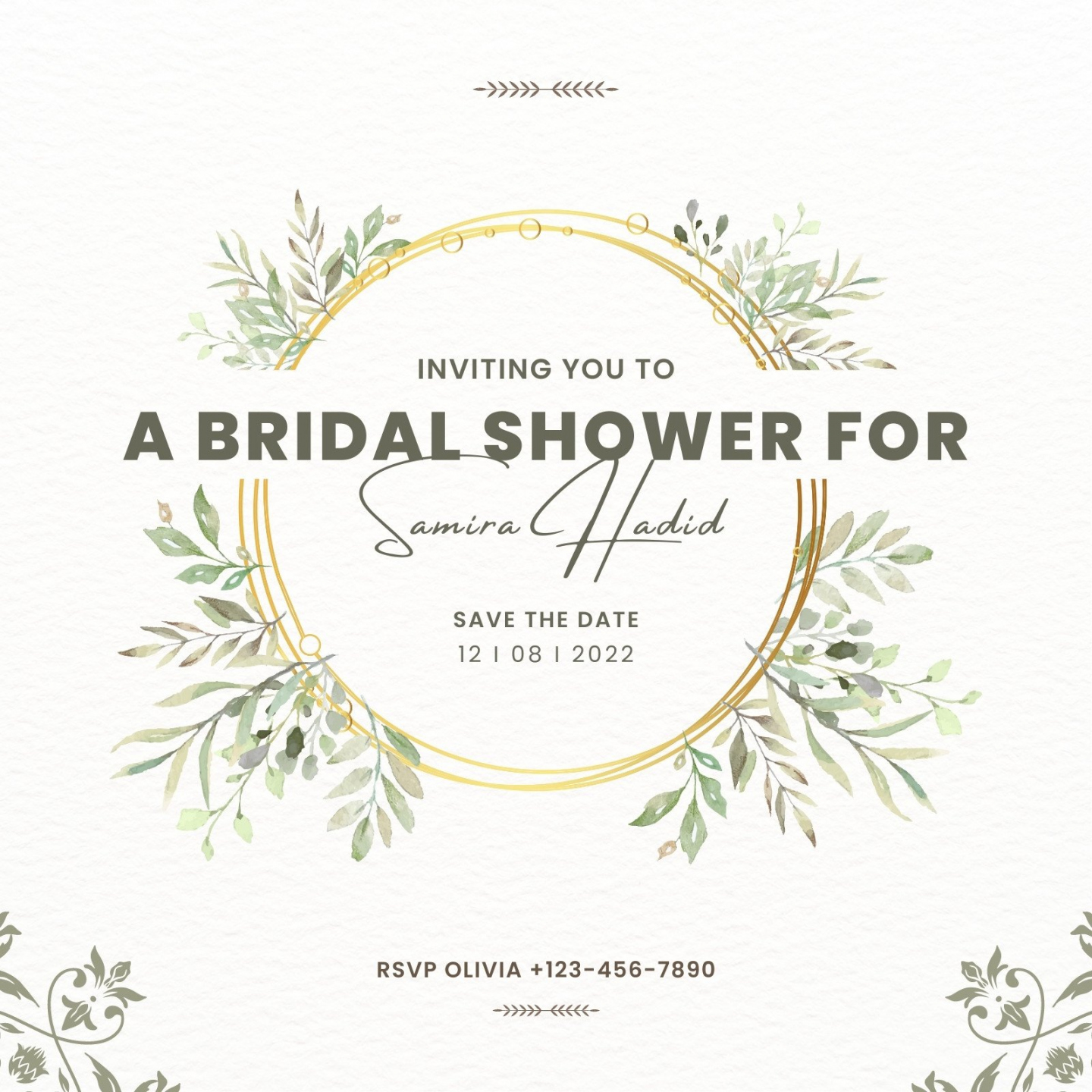 Free custom printable bridal shower invitation templates  Canva - FREE Printables - Free Printable Bridal Shower Invitations