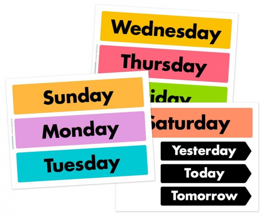 FREE Days of the Week and Weather Wheel Printables  Free days of  - FREE Printables - Free Printable Days Of The Week
