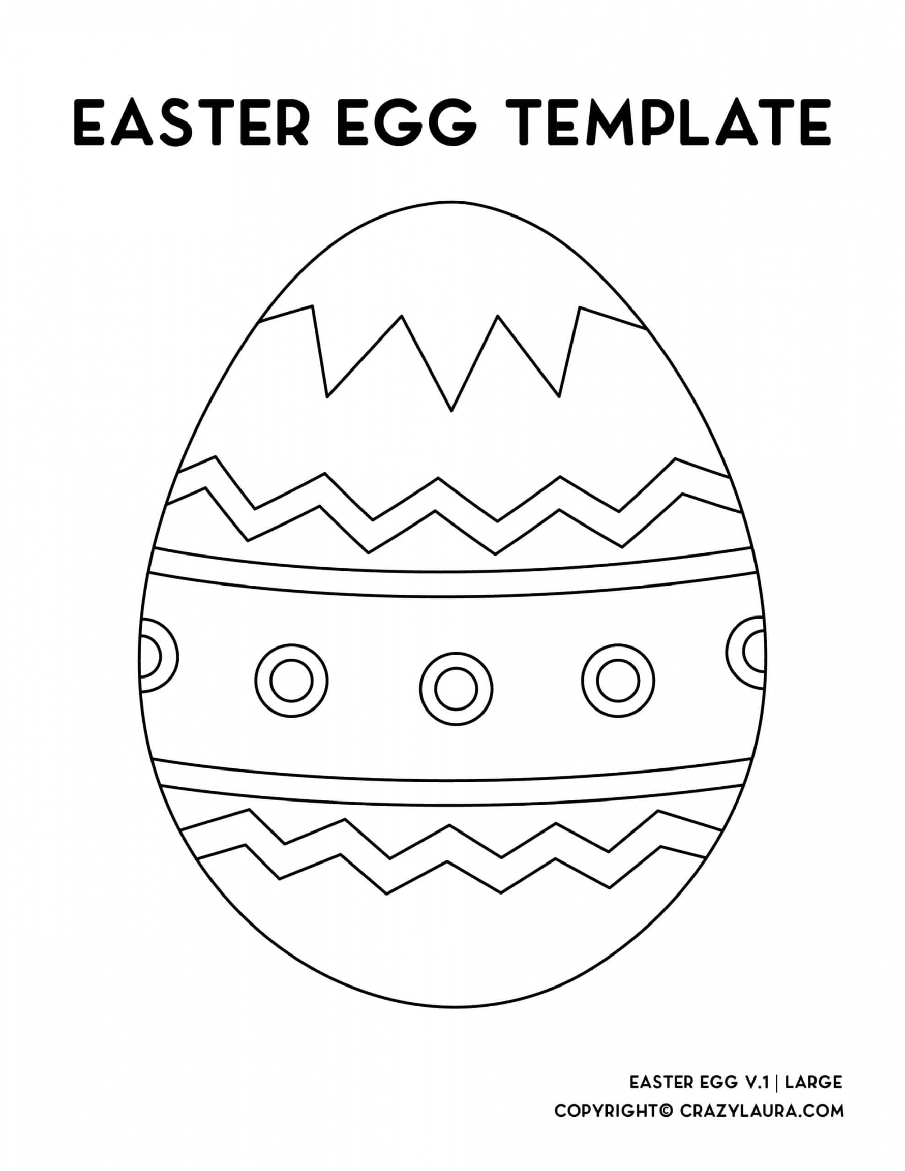 Free Easter Egg Template & Coloring Pages For - FREE Printables - Free Printable Easter Templates