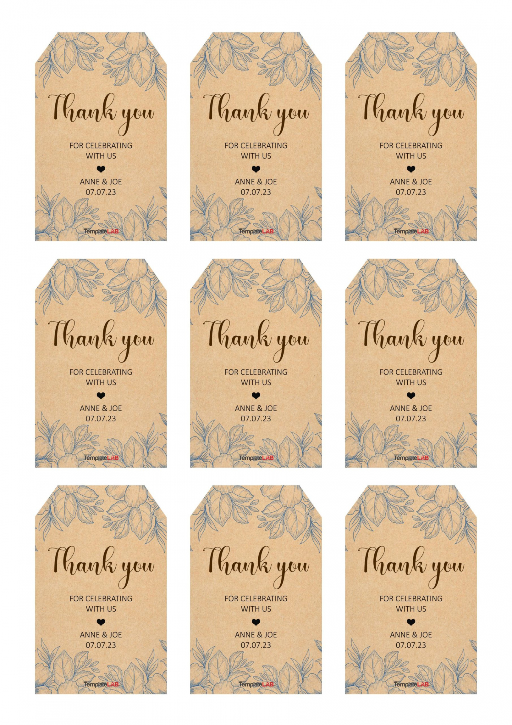 Free Editable Gift Tag Templates [Word, PPTX, PSD] - FREE Printables - Free Printable Gift Tag Templates For Word