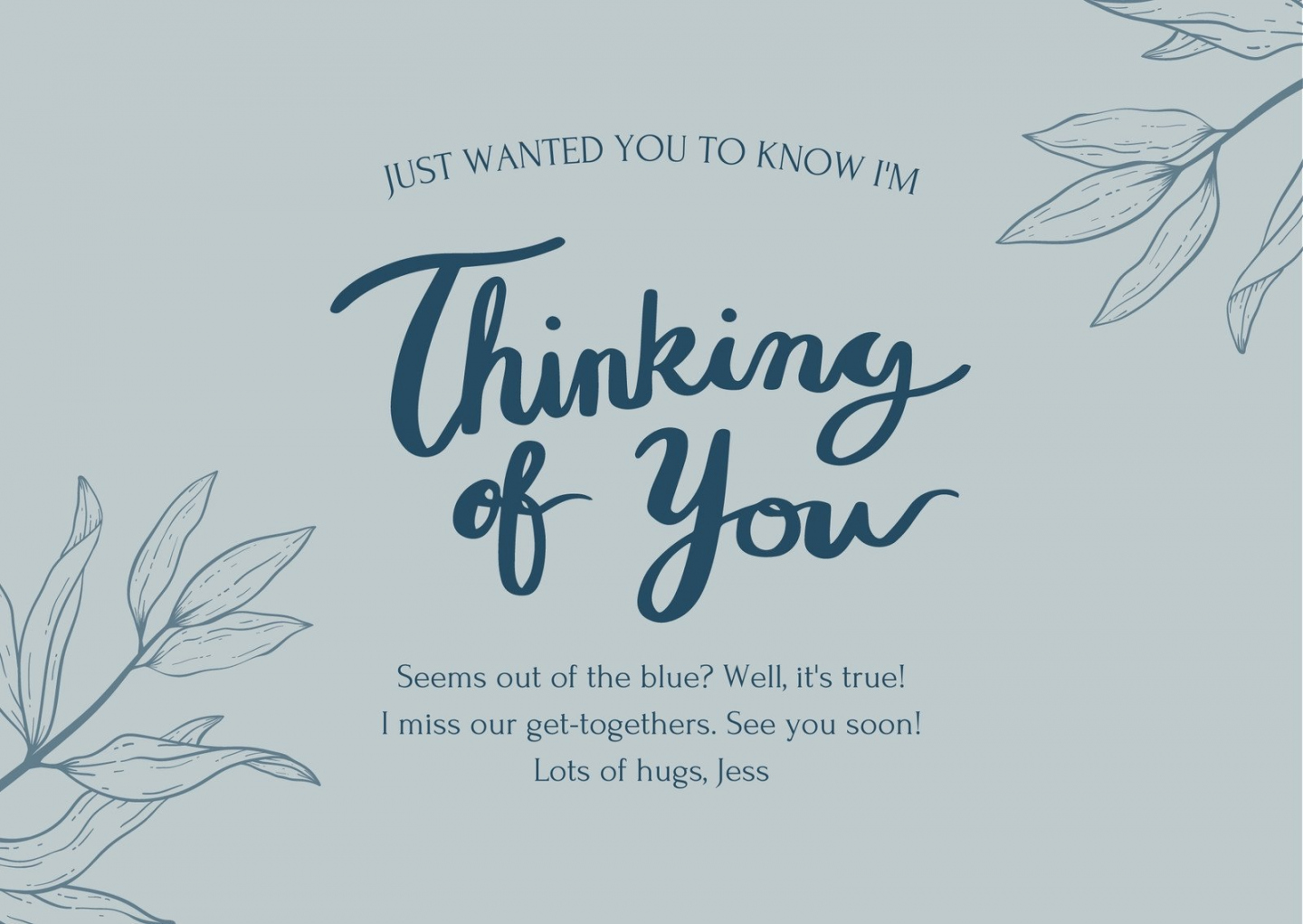 Free, editable, printable Thinking of You card templates  Canva - FREE Printables - Free Printable Thinking Of You Cards