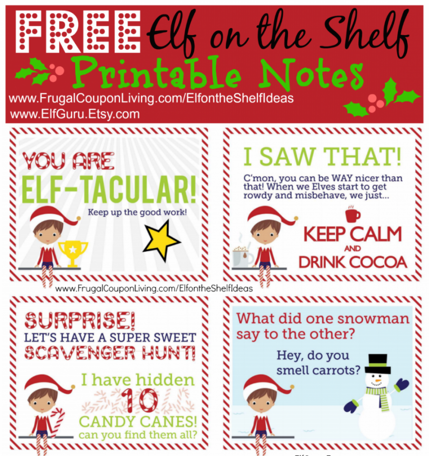 FREE Elf on the Shelf Notes  Elf on shelf notes, Elf on the shelf  - FREE Printables - Free Printable Elf On The Shelf Notes