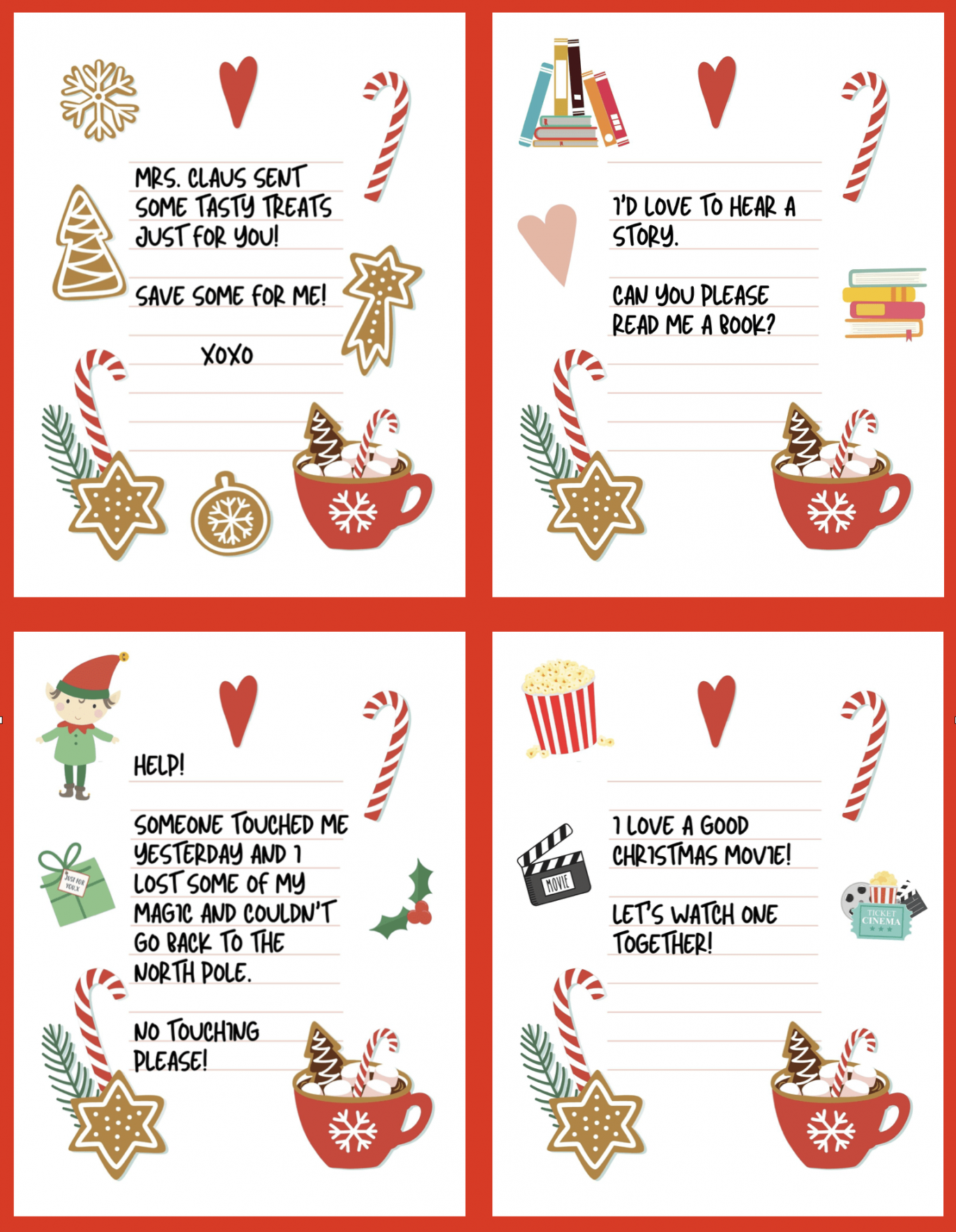 FREE Elf on the Shelf Notes Printables - Make Life Lovely - FREE Printables - Free Printable Elf On The Shelf Notes