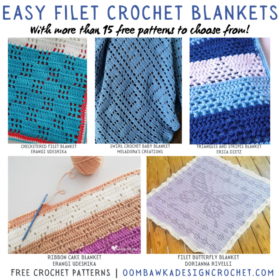 Free Filet Crochet Blanket Patterns • Oombawka Design Crochet - FREE Printables - Printable Free Filet Crochet Patterns