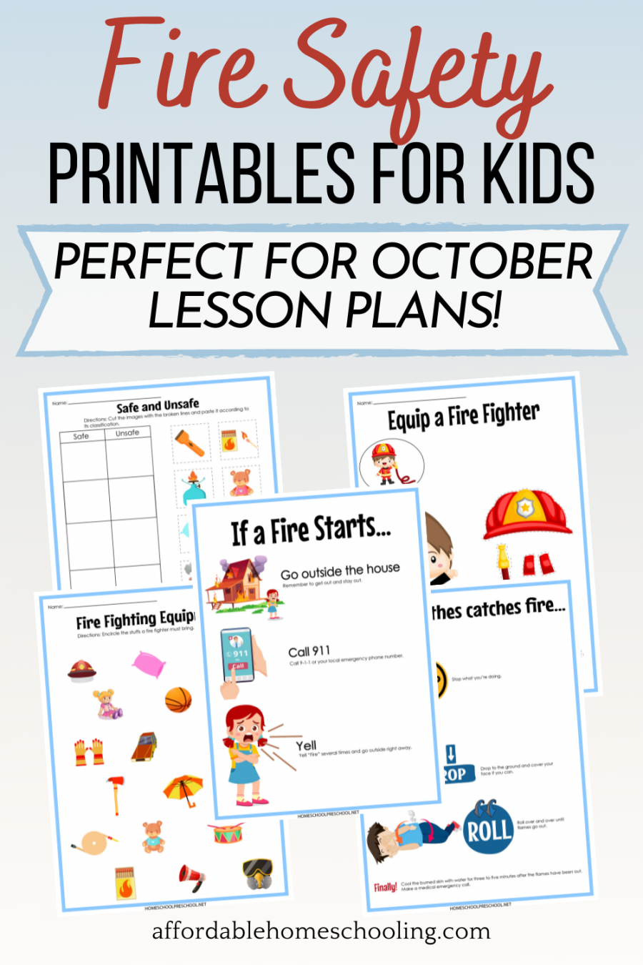 Free Fire Safety Printables for Early Learners - FREE Printables - Free Printable Fire Safety Worksheets