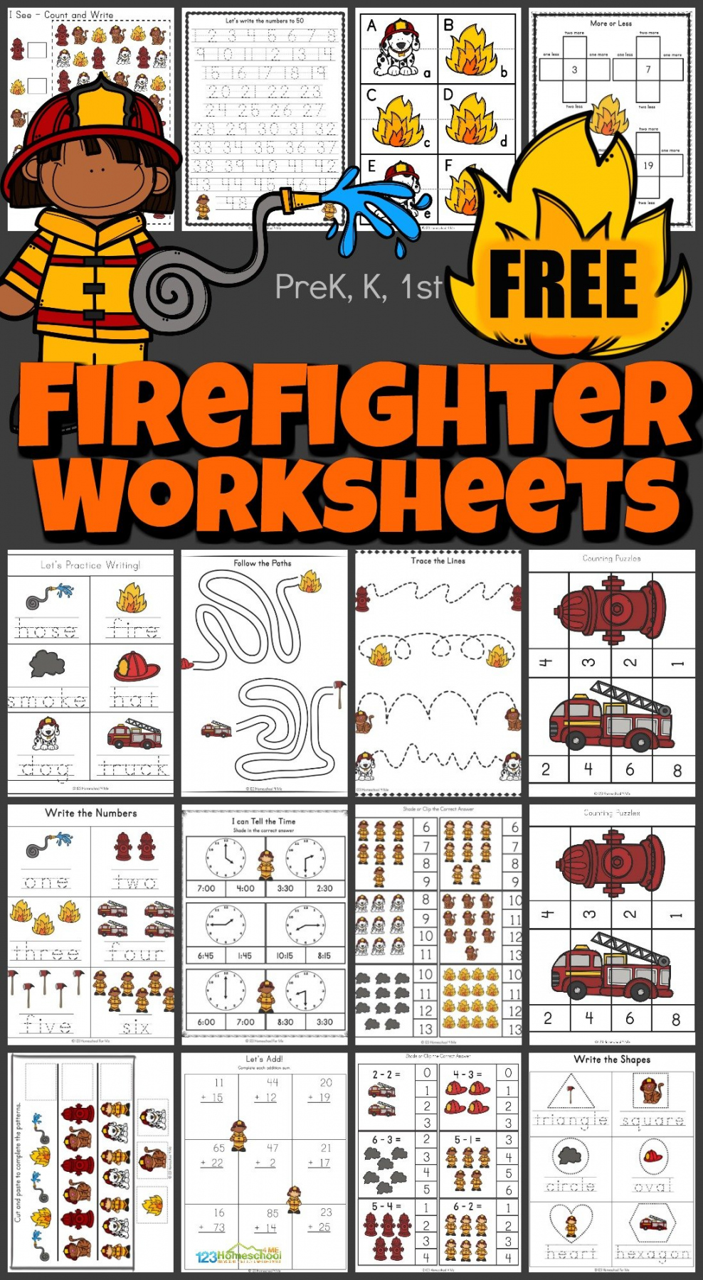 🔥🚒 FREE Free Printable Firefighter Worksheets for Kids - FREE Printables - Free Printable Fire Safety Worksheets