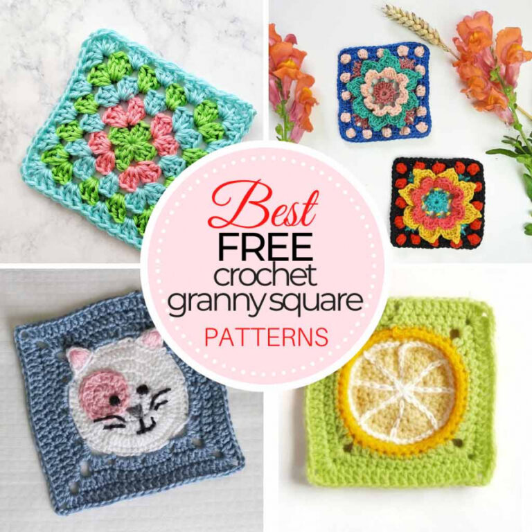 granny squares to crochet free - Free Granny Square Patterns Easy And The Best Treasurie Free Printables 768x768 