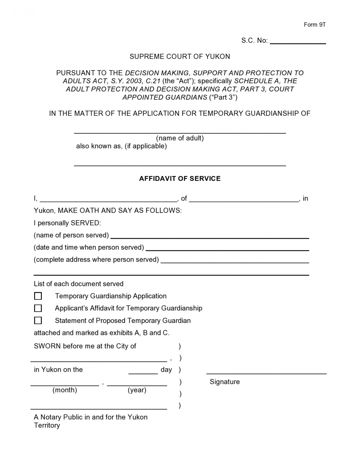 Free Guardianship Forms [Temporary / Permanent] ᐅ TemplateLab - FREE Printables - Free Printable Child Guardianship Forms In Case Of Death