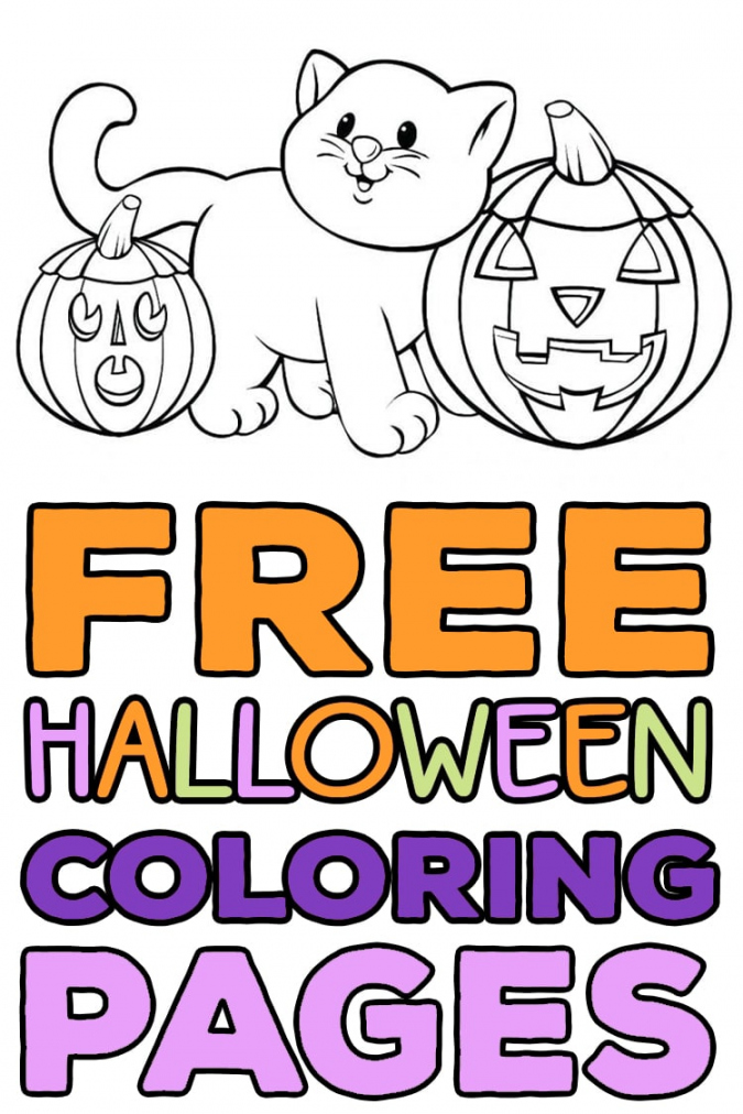 FREE Halloween Coloring Pages for Adults & Kids - Happiness is  - FREE Printables - Free Printable Halloween Images