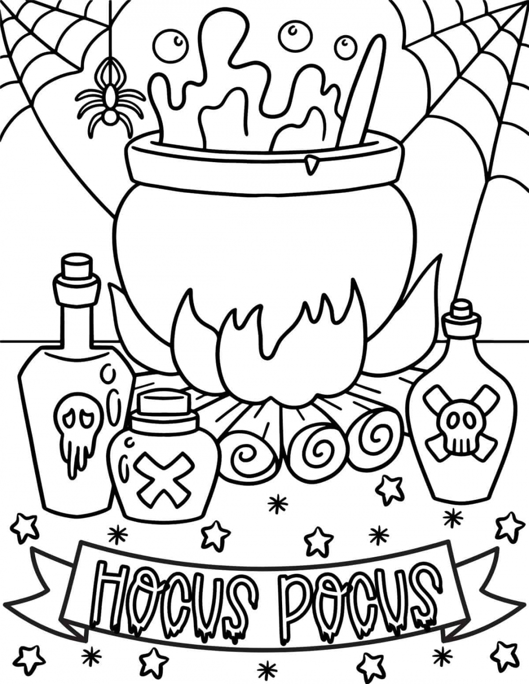 Free Halloween Coloring Pages for Kids & Adults - Prudent Penny  - FREE Printables - Free Printable Hocus Pocus Coloring Pages