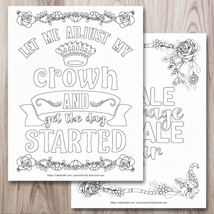+ FREE Inspirational Coloring Pages (for when you