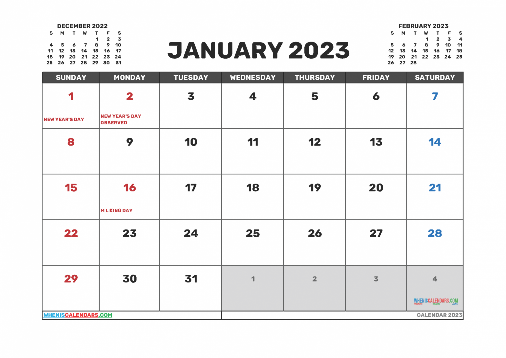 free-printable-monthly-january-2023-calendar-with-holidays-free