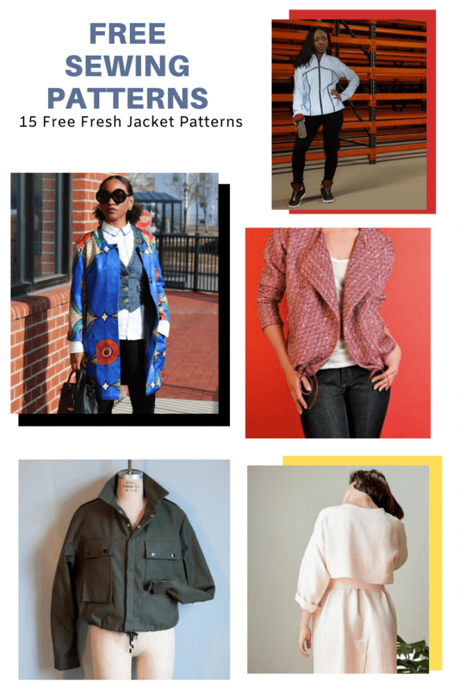 FREE PATTERN ALERT:  Free Fresh Jacket Patterns  On the Cutting  - FREE Printables - Printable Jacket Sewing Patterns Free