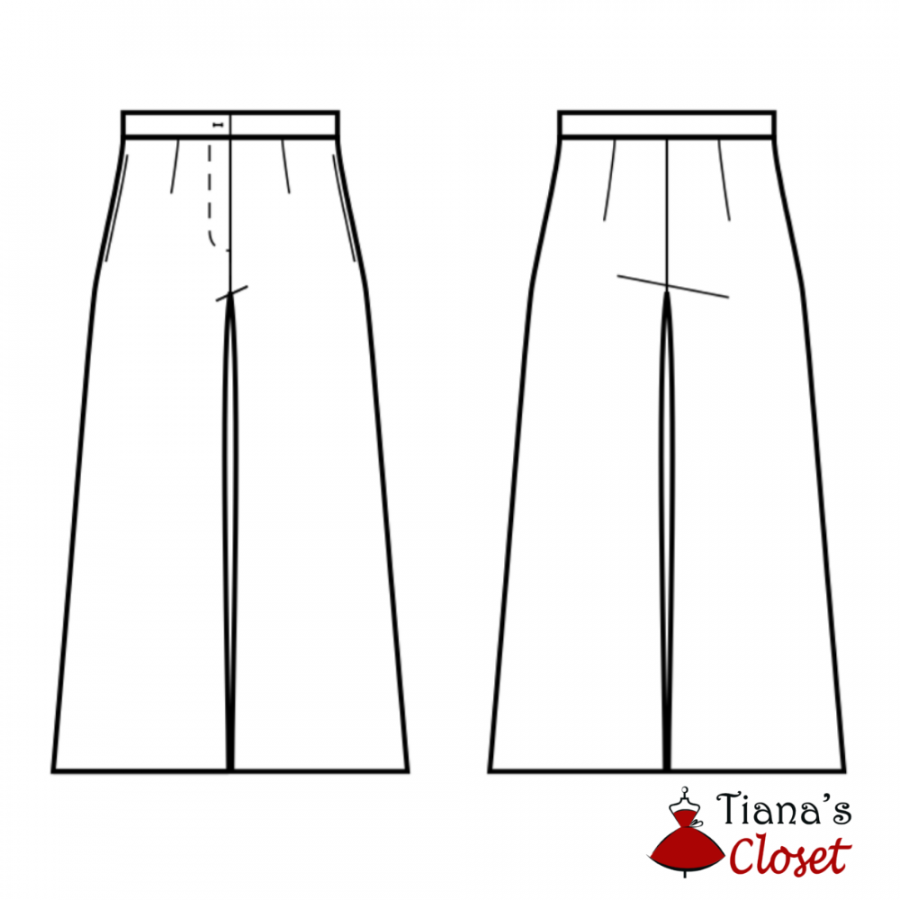 Free PDF sewing pattern: Laurel palazzo pants – Tiana