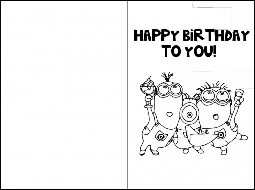 Free Printable Birthday Cards to Color - My Amusing Adventures - FREE Printables - Free Printable Birthday Cards To Color