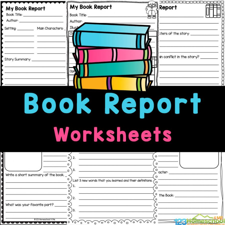FREE Printable Book Report Worksheets and Template Form - FREE Printables - Free Printable Book Report Template