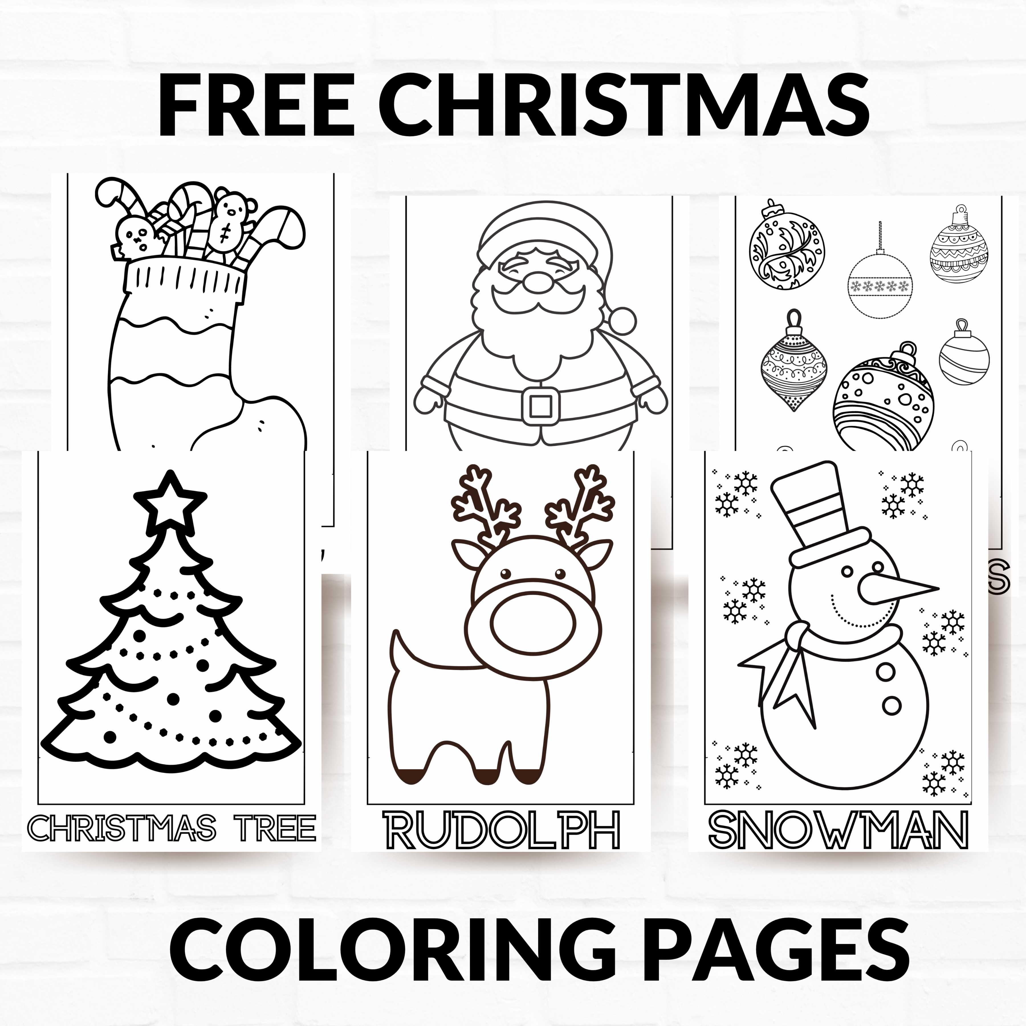 Free Printable Christmas Coloring Pages - About a Mom - FREE Printables - Free Printable Christmas Images