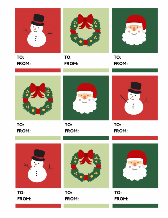 Free Printable Christmas Tags You Can Print At Home - So Festive! - FREE Printables - Printable Christmas Tags Free