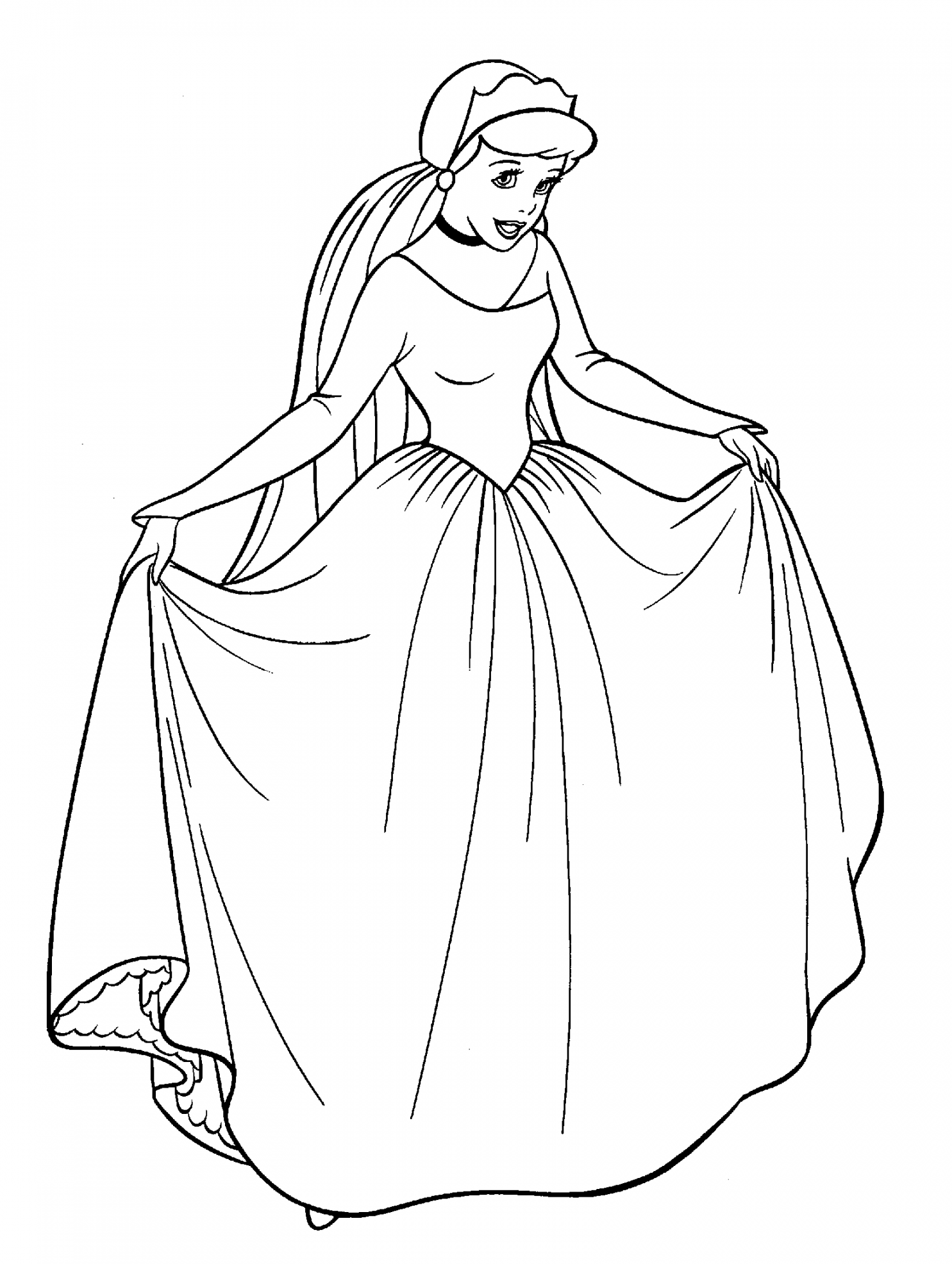 Free Printable Cinderella Coloring Pages For Kids - FREE Printables - Free Printable Disney Princess Coloring Pages
