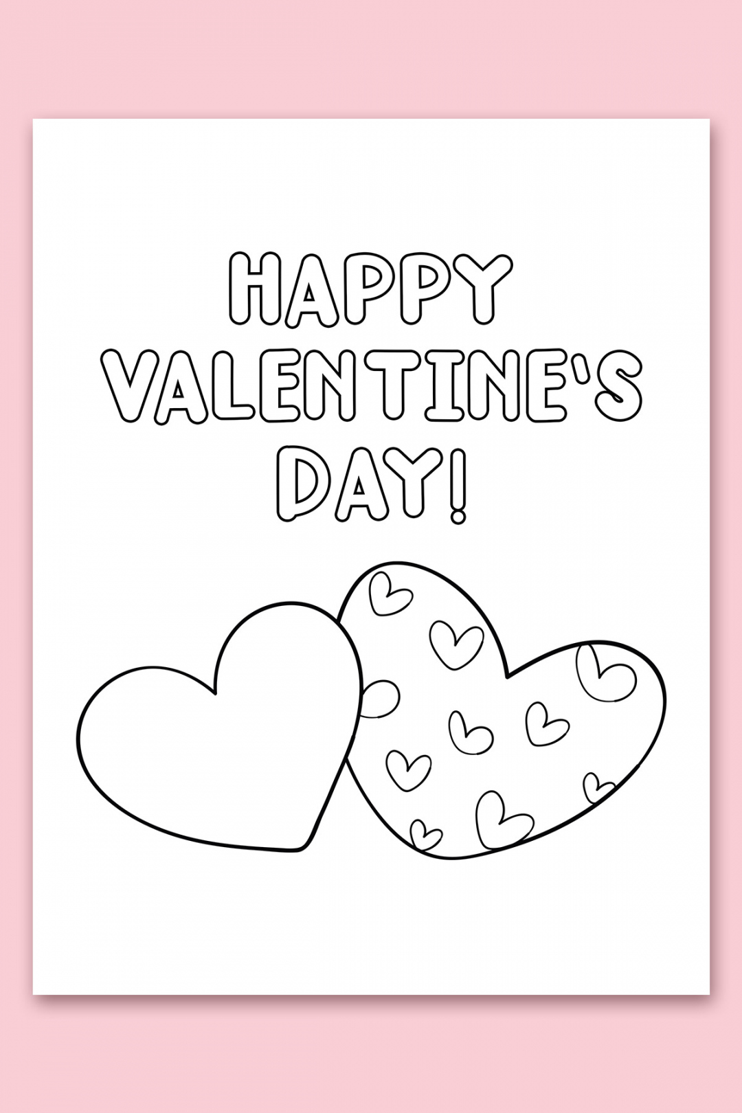 Free Printable Coloring Valentines Day Cards for Kids - FREE Printables - Free Printable Valentine Cards To Color