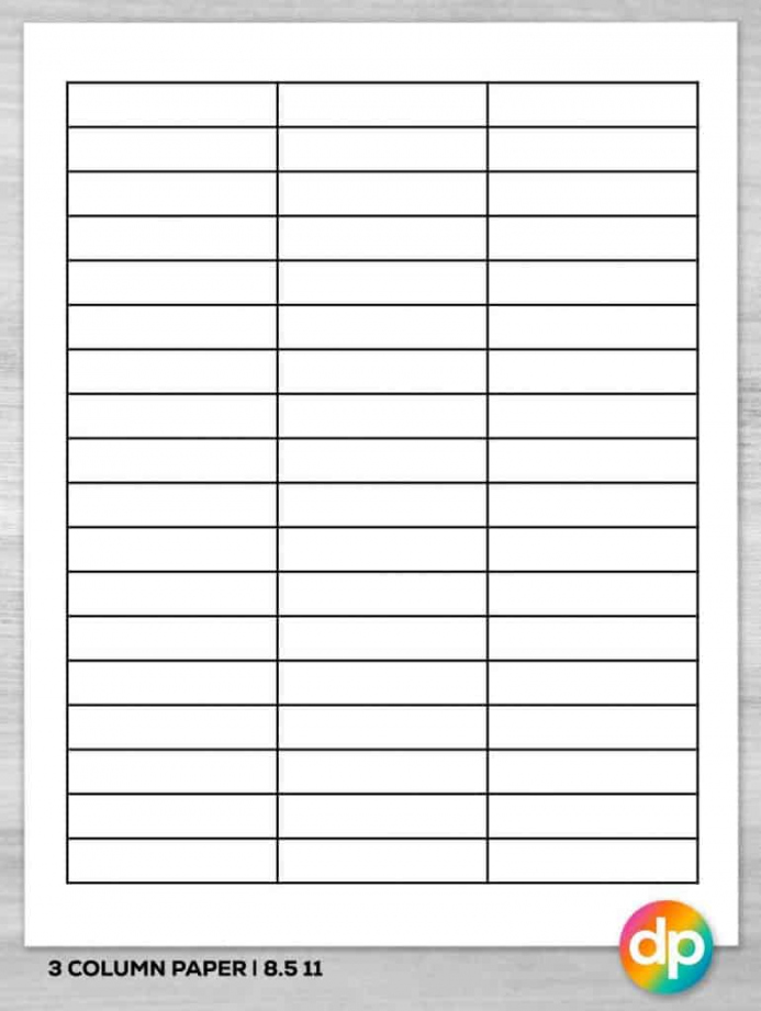 Free Printable Column Paper - Daily Printables - FREE Printables - Free Printable Blank Column Chart