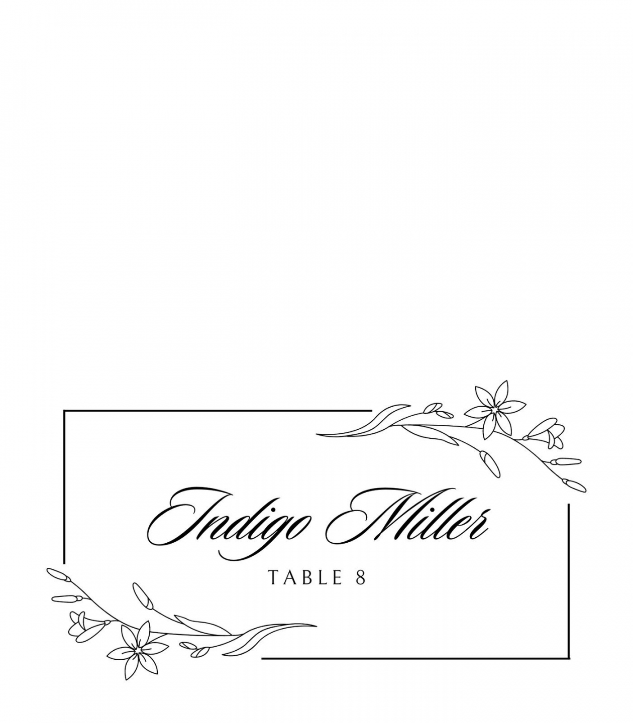 Free printable custom place card templates  Canva - FREE Printables - Printable Place Cards Free