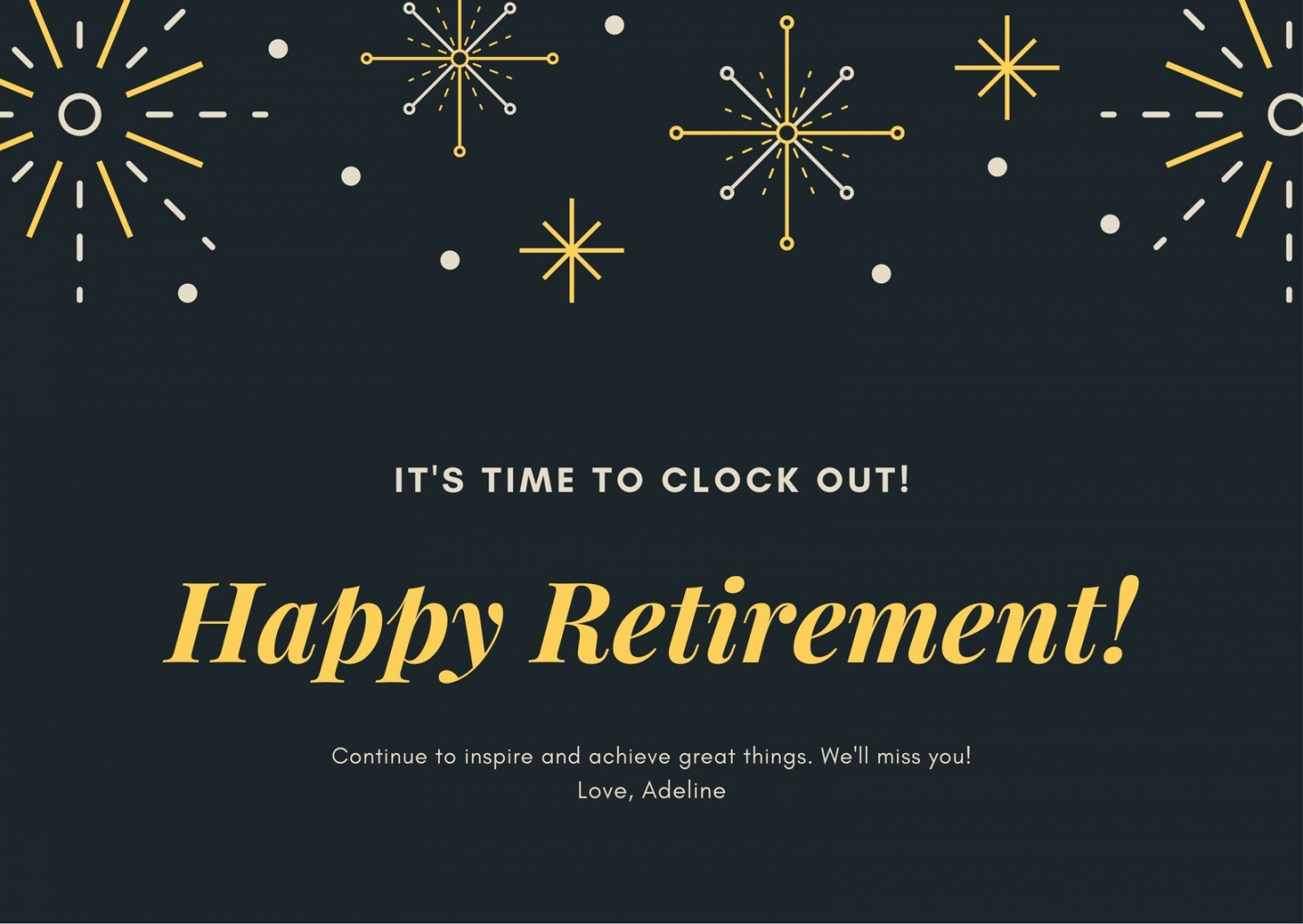 Free printable, customizable retirement card templates  Canva - FREE Printables - Free Printable Retirement Cards