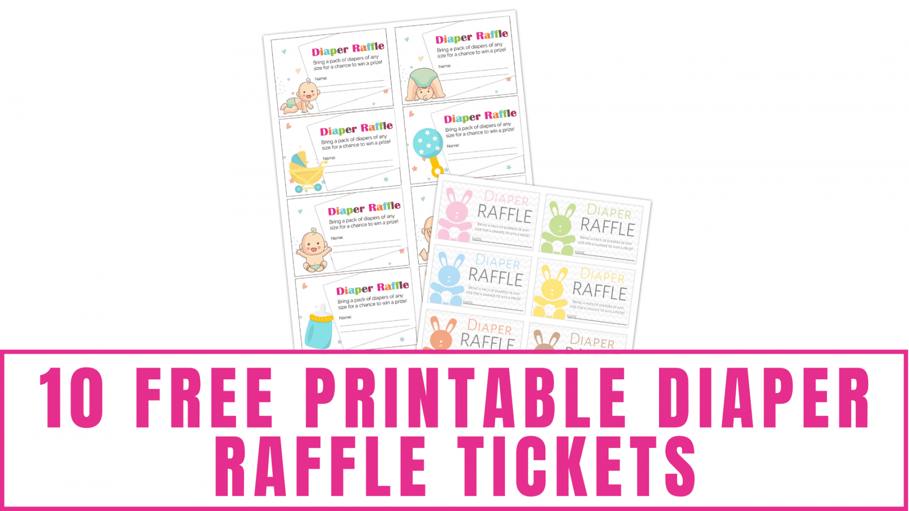 Free Printable Diaper Raffle Tickets - Freebie Finding Mom - FREE Printables - Free Diaper Raffle Printable