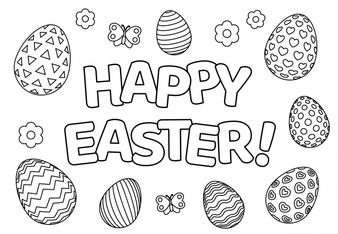 Free Printable Easter Coloring Pages for Kids and Adults  - FREE Printables - Free Printable Easter Coloring Pages