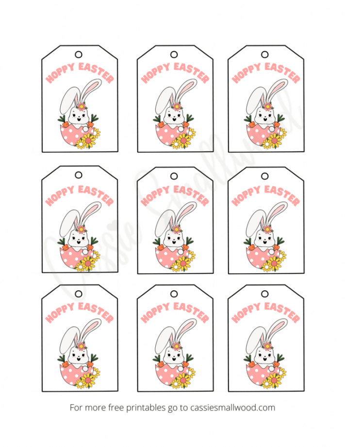 Free Printable Easter Tags  Unique Designs - Cassie Smallwood - FREE Printables - Free Printable Easter Tags