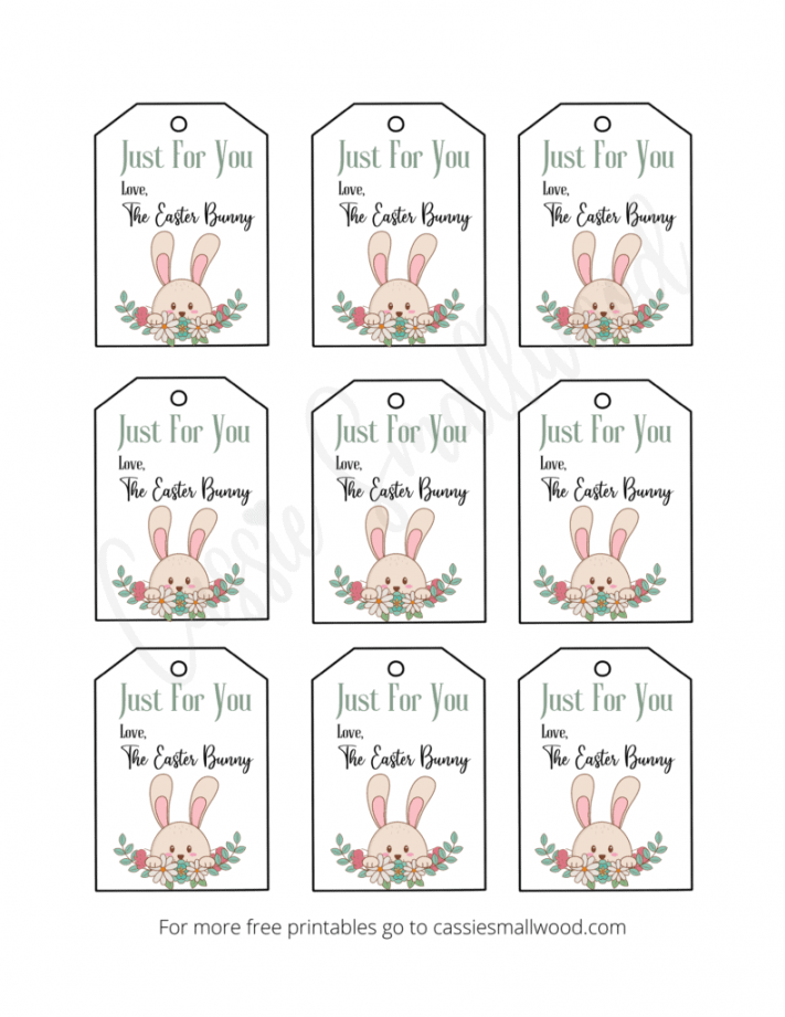 Free Printable Easter Tags  Unique Designs - Cassie Smallwood - FREE Printables - Easter Tags Printable Free