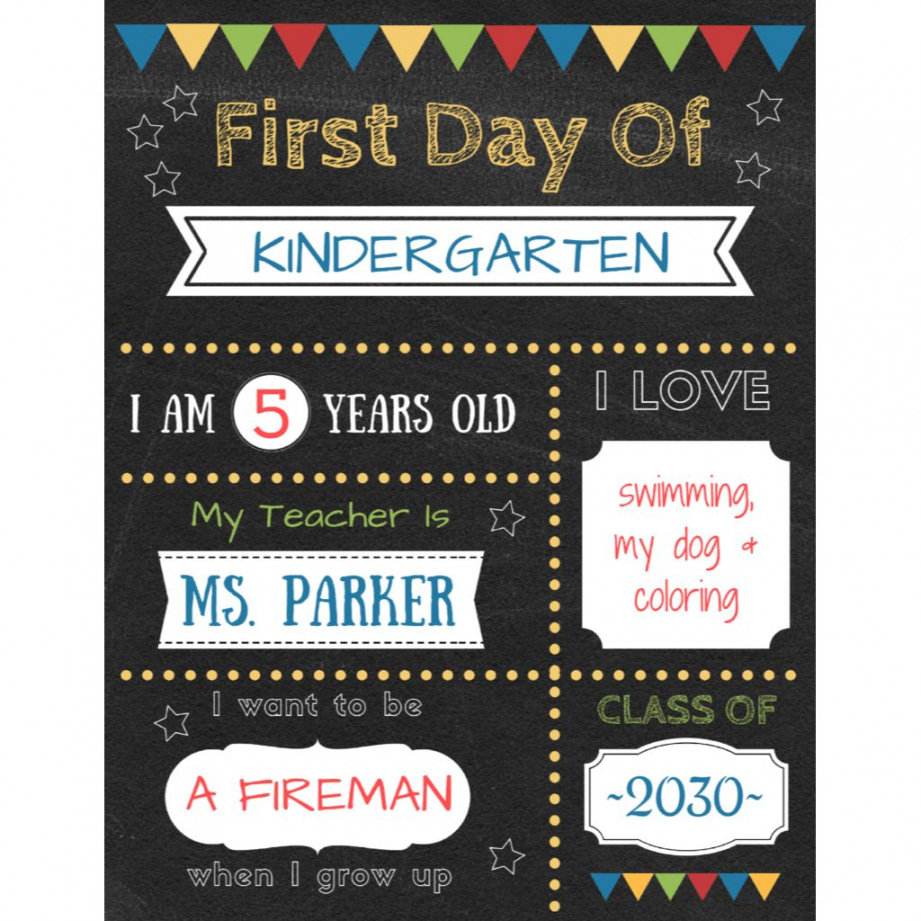 Free Printable First Day of School Signs - FREE Printables - Free Printable Templates For 1st Day Of School Signs For Boys