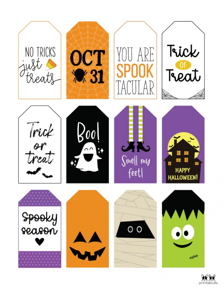 Free Printable Halloween Tags  Printabulls - FREE Printables - Free Printable Printable Halloween Tags For Goodie Bags