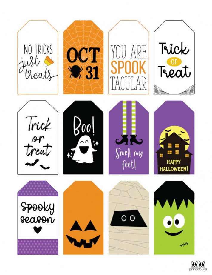 Free Printable Halloween Tags  Printabulls - FREE Printables - Free Printable Halloween Tags